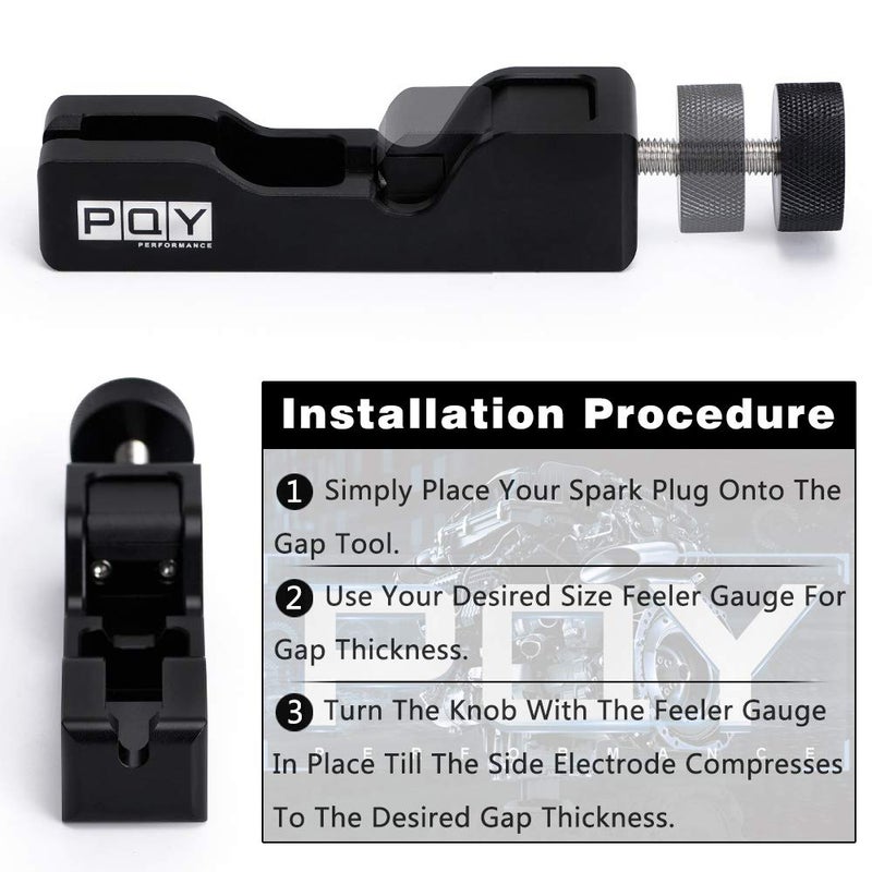 PQY Universal Spark Plug Gap Tool for Most 10mm 12mm 14mm 16mm Spark Plugs Black - Image 3